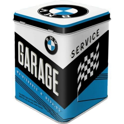 BMW Garage Puszka Metalowa Retro  Zamykana na Herbatę