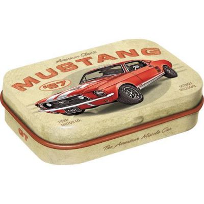 Ford Mustang GT 1967 Miętówki Pudełko Metalowe Cukierki