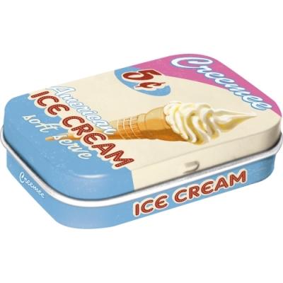 Ice Cream American Lody USA Mietówki Pudełko Metalowe