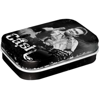 Johny Cash Rock Mietówki Pudełko Metalowe