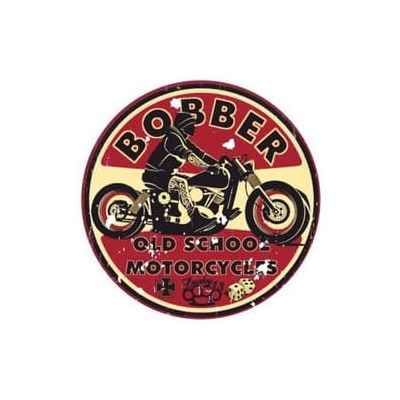 Bobber Old School Motorcycles Naklejka