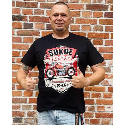 Koszulka Męska Sokół 1000 Czarna