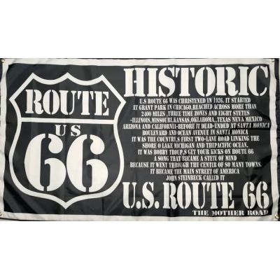 Route66 Flaga Drogi USA Historic Route 90x150