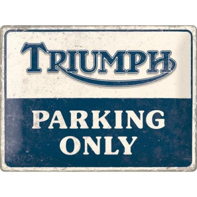 Triumph Parking Only Retro Szyld Tablica 30x40cm  Reklama