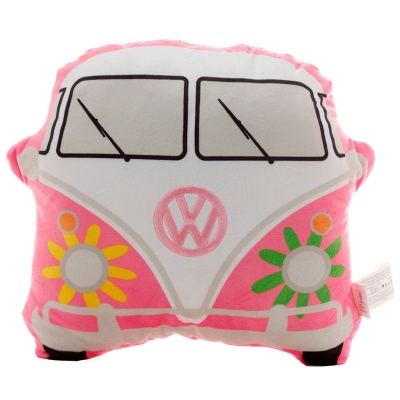 Pluszowa Poduszka Volkswagen VW Bulik Ogórek  Bus T1 Różowa
