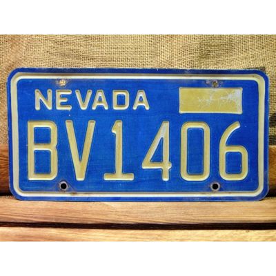 Tablica Rejestracyjna USA Szyld Rejestracja Nevada BV1406