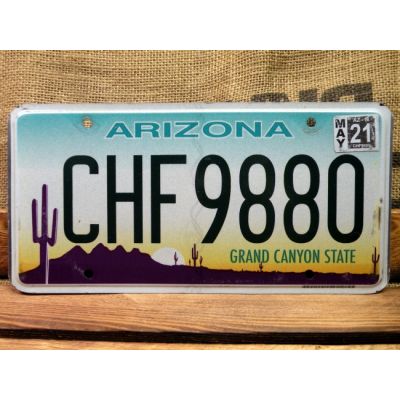 Arizona Tablica Rejestracyjna USA Szyld Rejestracja CHF9880