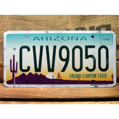 Arizona Tablica Rejestracyjna USA Szyld Rejestracja CVV9050