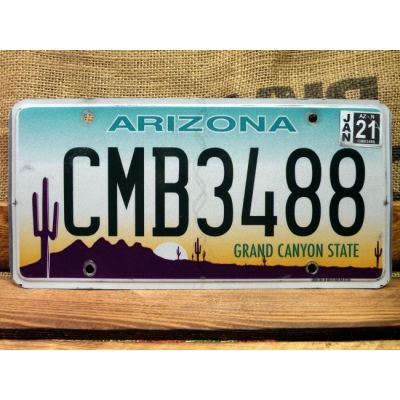Arizona Tablica Rejestracyjna USA Szyld Rejestracja CMB3488