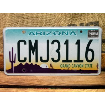 Arizona Tablica Rejestracyjna USA Szyld Rejestracja CMJ3116