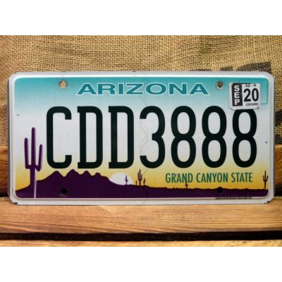 Arizona Tablica Rejestracyjna USA Szyld Rejestracja CDD3888