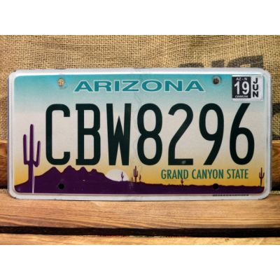 Arizona Tablica Rejestracyjna USA Szyld Rejestracja CBW8296