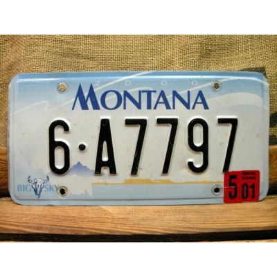 Montana Tablica Rejestracyjna USA Szyld Rejestracja 6 A7797
