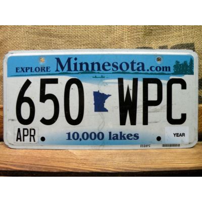 Minnesota Tablica Rejestracyjna Explore 650 WPC USA