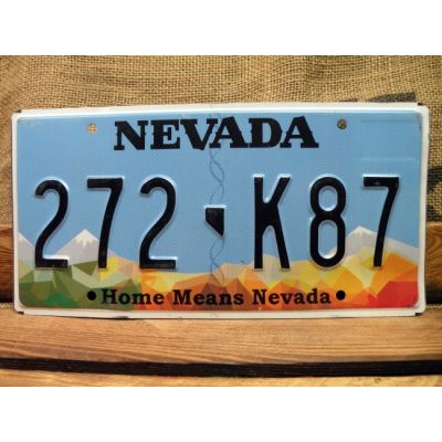 Nevada Tablica Rejestracyjna USA Szyld Rejestracja 272 K87
