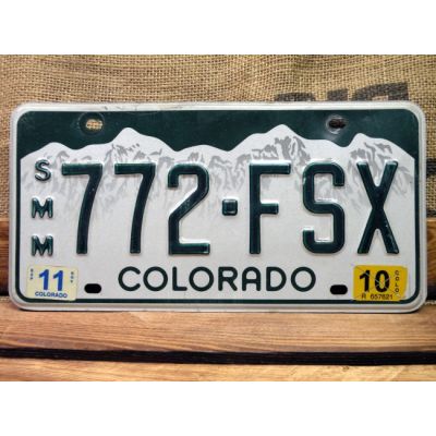 Colorado Tablica Rejestracyjna USA Szyld Rejestracja 772 FSX