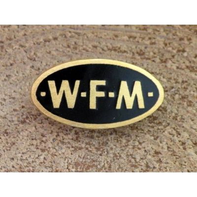 WFM Logo Czarno Złota Wpinka Odznaka Blacha Pins