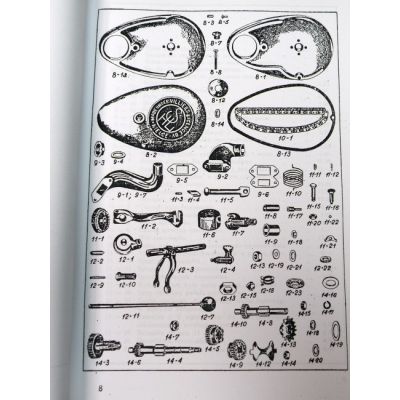 Katalog Części Zamiennych Do Motocykli z Silnikami Villers 98 cc i 125 cc