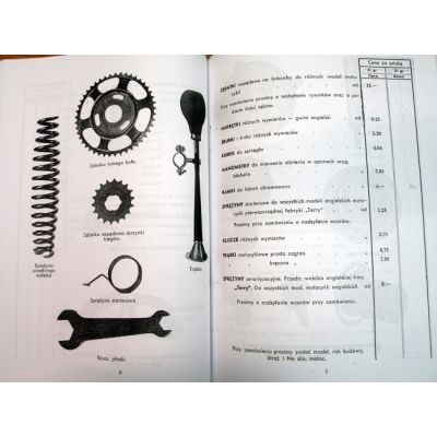Katalog Części Zamiennych Do Motocykli z Silnikami Villers 98 cc i 125 cc