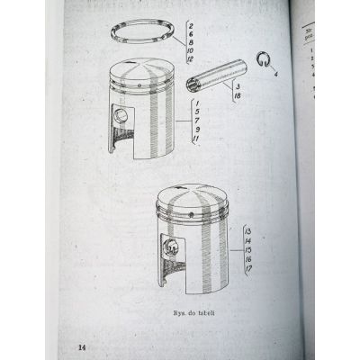 Motocykl SHL 125 Katalog Części Zamiennych