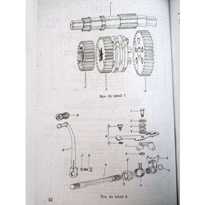 Motocykl SHL 125 Katalog Części Zamiennych