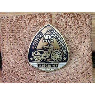 MRC Piła III Zlot Ogólnopolski Ujście '97 Znaczek Zlotowy Blacha Wpinka