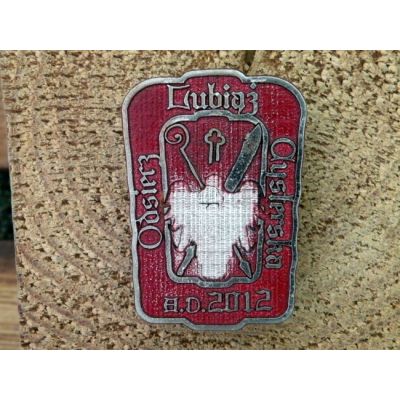 Lubiąż Odsiecz Cysterska A.D. 2012 Znaczek Zlotowy Blacha Wpinka
