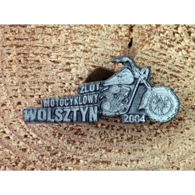 Zlot Motocyklowy Wolsztyn 2004 Znaczek Zlotowy Blacha Wpinka