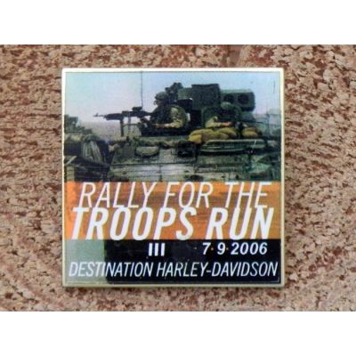 Rally For The Troops Run Destination Harley-Davidson Znaczek Metalowy Wpinka Blacha Pin