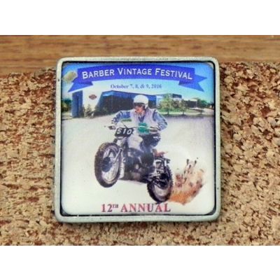 12th Annual Barber Vintage Festival Znaczek Metalowy Wpinka Blacha Pin