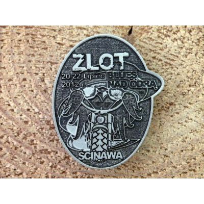 Zlot Blues Nad Odrą 20-22 Lipiec 2012r. Ścinawa Znaczek Zlotowy Blacha Wpinka