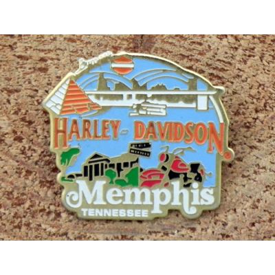 Harley-Davidson Memphis Tennessee Znaczek Metalowy Wpinka Blacha Pin