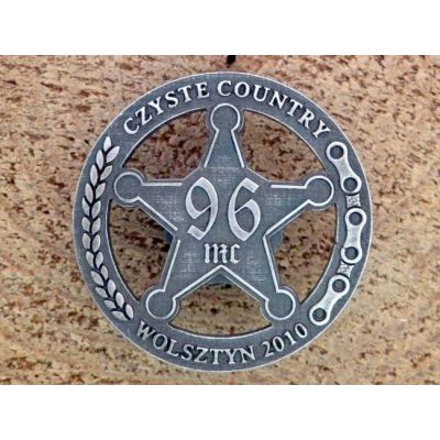 Czyste Country 96 MC Wolsztyn 2010 Znaczek Zlotowy Blacha Wpinka