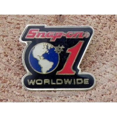 Snap-on #1 Worldwide Kula Ziemska Znaczek Metalowy Wpinka Blacha Pin