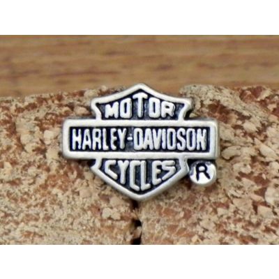 Harley-Davidson Motorcycles Logo Czarno Srebrne Znaczek Metalowy Wpinka Blacha Pin