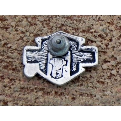 Harley-Davidson Motorcycles Logo Czarno Srebrne Znaczek Metalowy Wpinka Blacha Pin