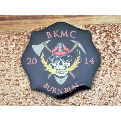BKMC 2014 Burn Run Strażak Znaczek Metalowy Wpinka Blacha Pin