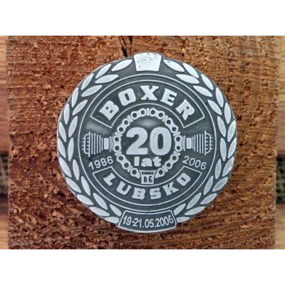 Boxer Lubsko 20 Lat 1986 2006 19-21.05.2006 Znaczek Zlotowy Blacha Wpinka