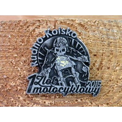 1 Zlot Motocyklowy Rudno-Kolsko 2015 Znaczek Zlotowy Blacha Wpinka