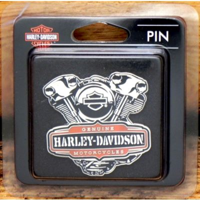 Genuine Harley-Davidson Motorcycles Logo Blacha Znaczek Wpinka
