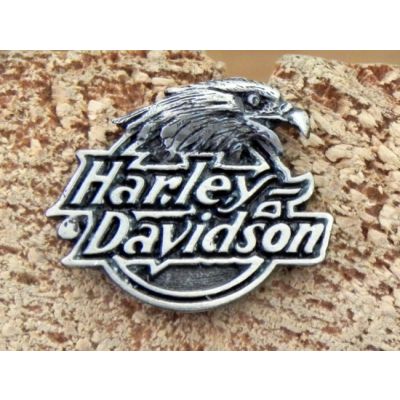 Harley-Davidson Głowa Orła Okrągła Blacha Znaczek Wpinka Wzór 7