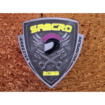 Samcro Grodzisk Wielkopolski 2023 Znaczek Zlotowy Blacha Wpinka