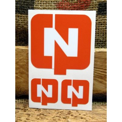 CPN Centrala Produktów Naftowych Logo PRL Zestaw 3 Sztuki Naklejka Motocykl