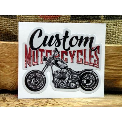 Custom Motorcycles Chopper Naklejka Motocykl