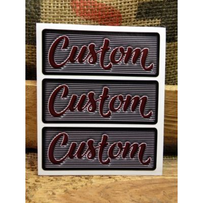 Custom Zestaw 3 Sztuki Naklejka Motocykl