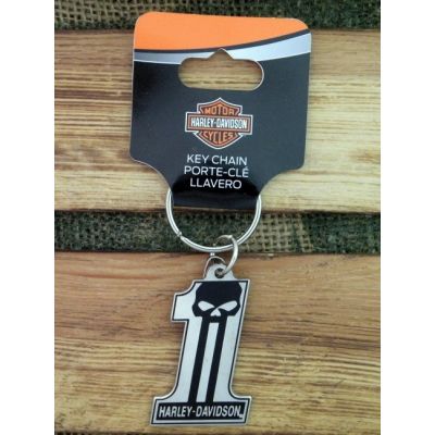 Harley-Davidson 1 Czaszka Czacha Karabińczyk Oryginalny Brelok USA