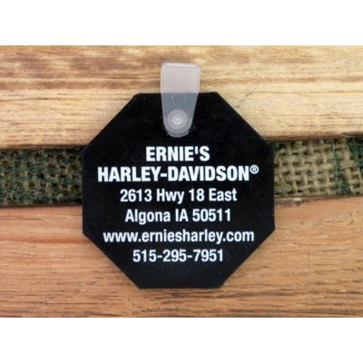 Harley-Davidson Logo Tarcza Dealer Ernie's H-D East Algona Oryginalny Brelok USA