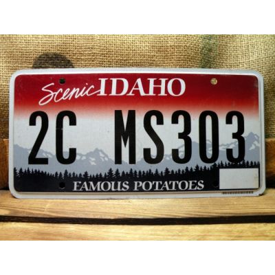 Idaho Tablica Rejestracyjna USA Szyld Rejestracja 2C MS303