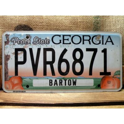 Georgia Tablica Rejestracyjna USA Szyld Rejestracja PVR6871