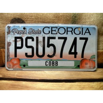 Georgia Tablica Rejestracyjna USA Szyld Rejestracja PSU5747